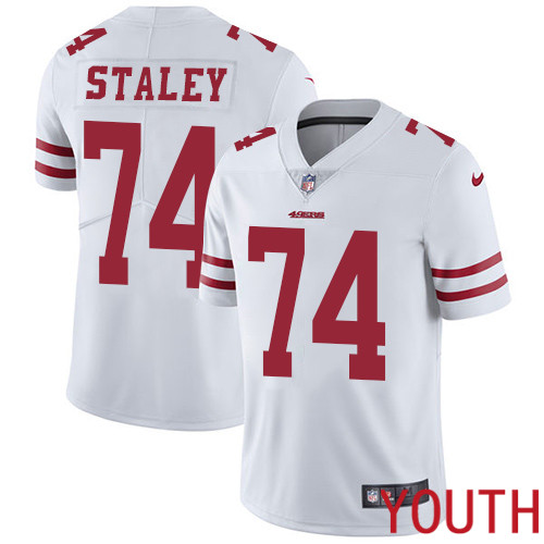 San Francisco 49ers Limited White Youth Joe Staley Road NFL Jersey #74 Vapor Untouchable